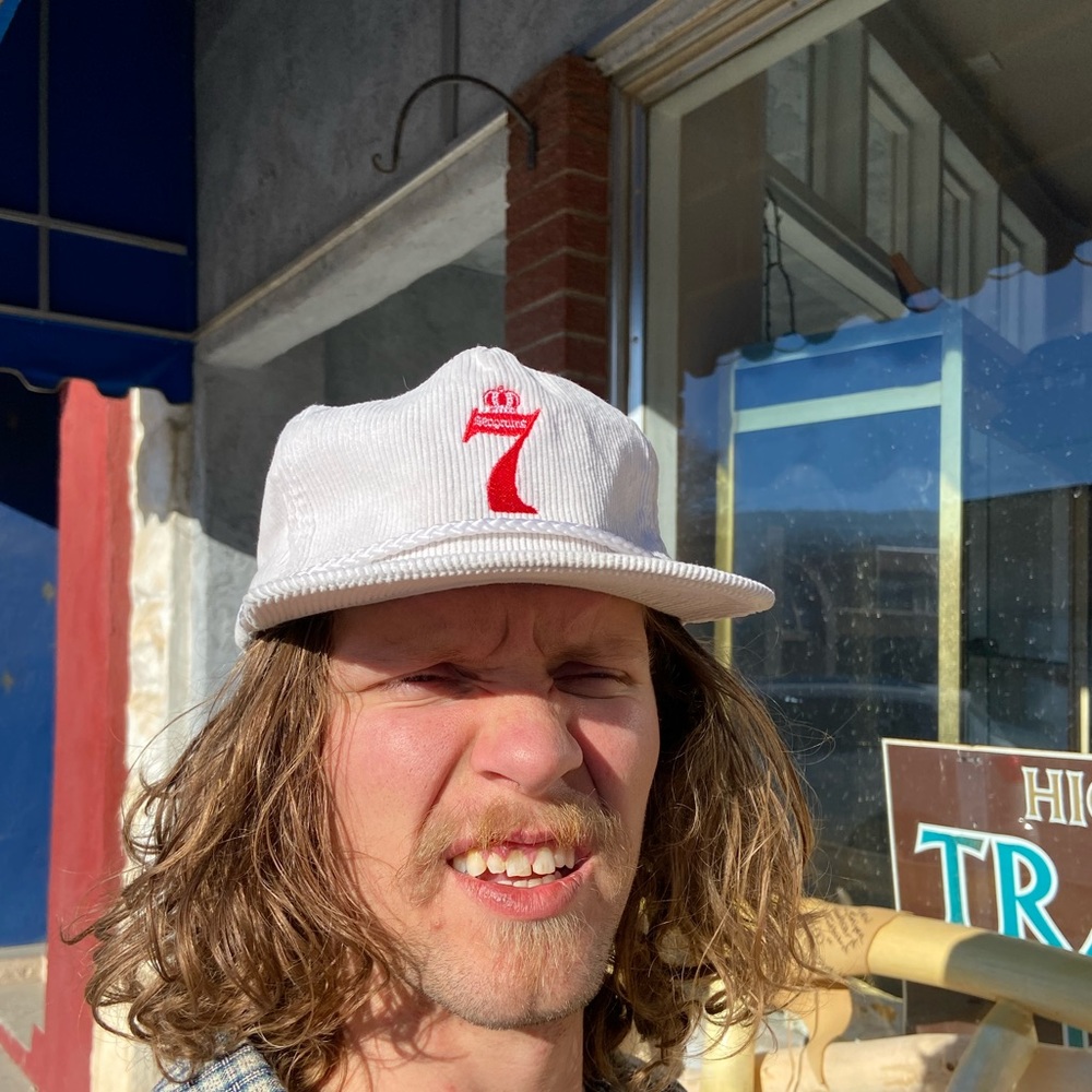 Vintage Seagrams 7 Corduroy Trucker Hat